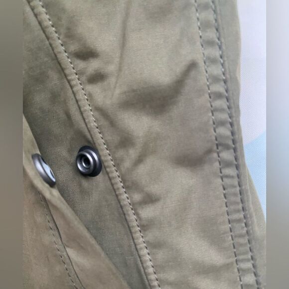 Abercrombie & Fitch overshirt jacket in olive army green size small full zip - Picture 6 of 12